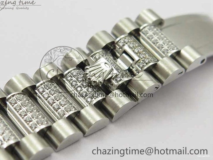 President Dial Crystal SS White Crystal Bracelet MOP on Best SS 128239 Edition Day-Date 36mm Marker A2836 BP 0117